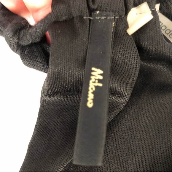 Milano Rayón Black Jumpsuit Wide legs SZ XL - Picture 13 of 16